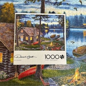 Buffalo Cabin Retreat 1000-Piece Puzzle